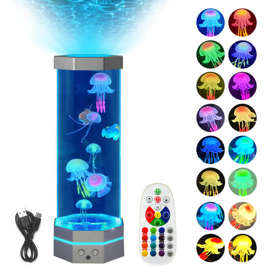 LuminaSea Color Changing Jellyfish Lamp with Remote Control